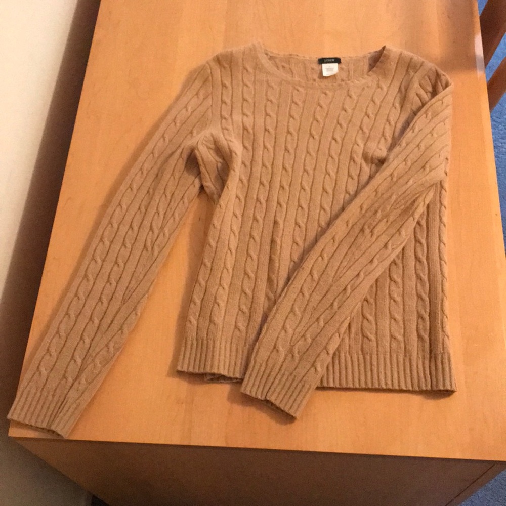 Camel colored cashmere sweater